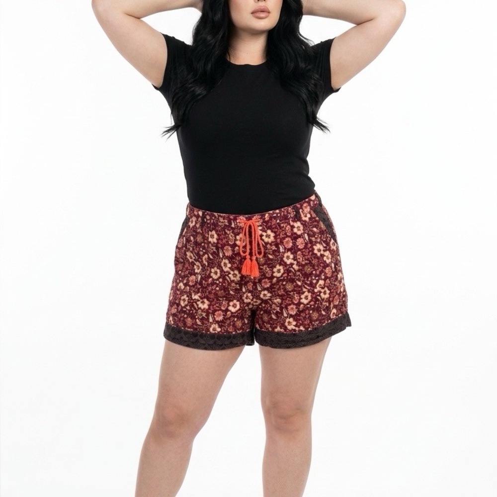 Sundance Red Print Shorts XXL
